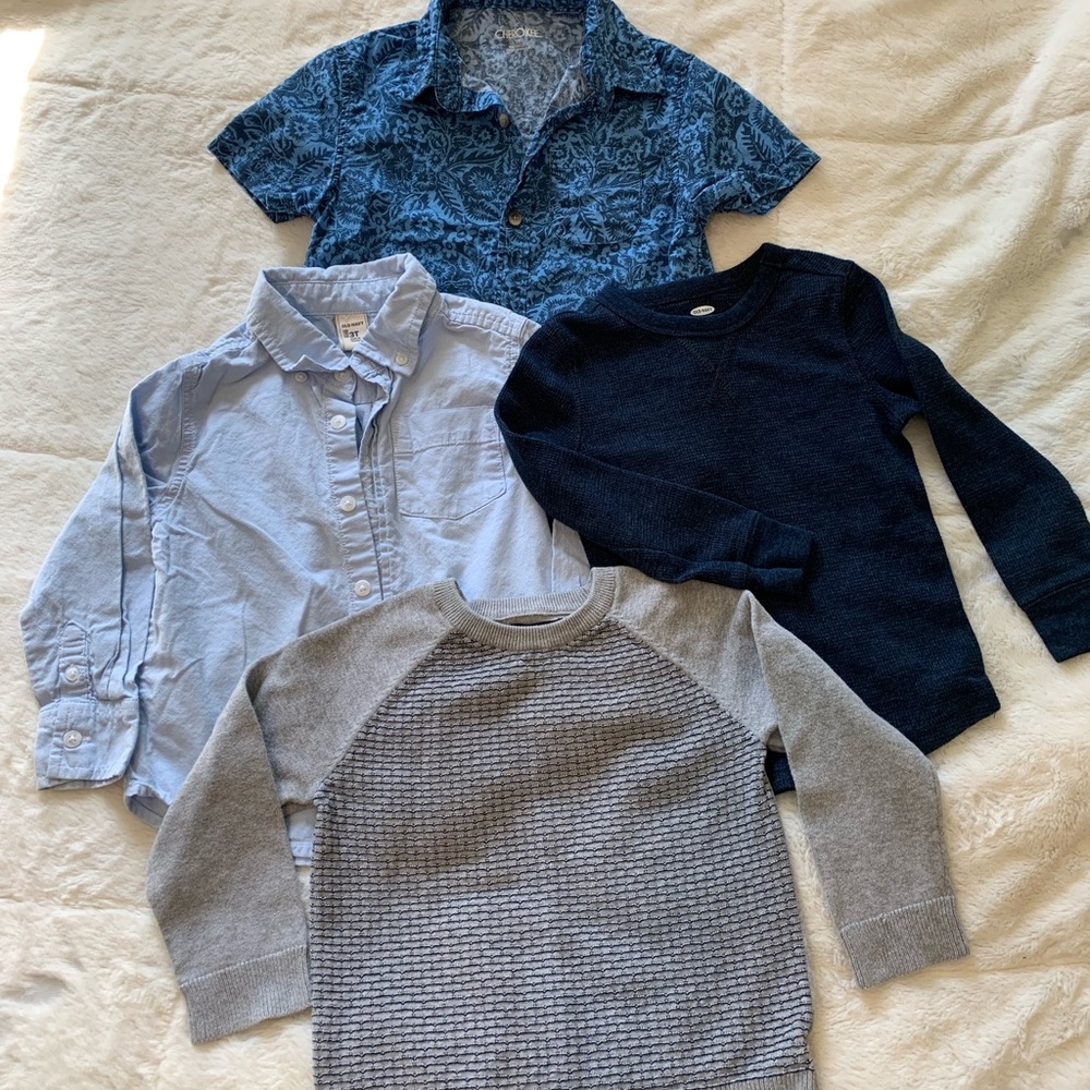 Lot of old nave and Cherokee shirts